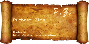 Puchner Zita névjegykártya